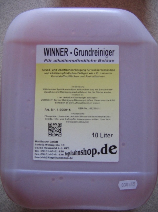 Čistící přípravek na  dráhy -  WINNER  10 l